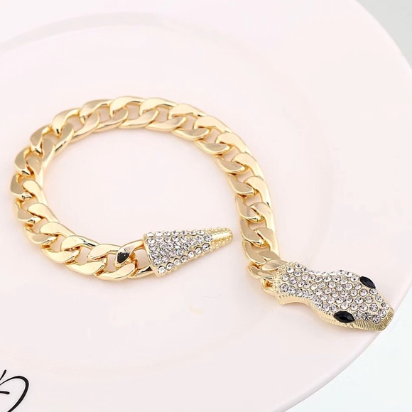 ✨✨Chunky Snake Cuban Lariat Bracelet✨✨ - Picture 4 of 5